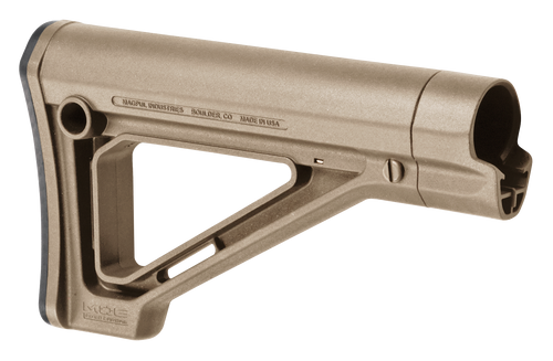 Magpul MAG480-FDE MOE Carbine Stock Fixed Flat Dark Earth Synthetic for AR-15, M16, M4 with Mil-Spec Tubes (Tube Not Included)                                                                          