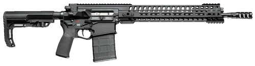 Patriot Ordnance Factory 01235 Revolution Gen4 7.62x51mm NATO 20+1 16.50" Nitride Treated Match Grade Barrel, Black Anodized Gen 4 Lower Receiver, Mission First Tactical Furniture, Ambidextrous       