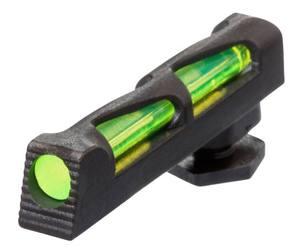 HiViz GL2014 LiteWave Front Sight Green Fiber Optic Front Black Frame Front Sight Post Mount UPC: 613485588897