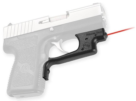 Crimson Trace LG437 Laserguard  5mW Red Laser with 633nM Wavelength  50 ft Range Black Finish for 9mm Luger  40 SW Kahr CW PW UPC: 610242000647