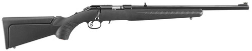 Ruger 8323 American Rimfire Compact 22 WMR 91 18 Barrel Satin Blued Alloy Steel Williams Gun Sight Co. Fiber Optic Front Sight Black Synthetic Stock Accepts BX15 Magnum Magazine UPC: 736676083237