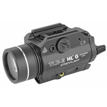 Streamlight 69265 TLR2 HL G Weapon Light wLaser 1000 Lumens Output White LED Light Green Laser 283 Meters Beam Picatinny Rail Mount Black Anodized Aluminum UPC: 080926692657