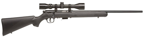 Savage Arms 96209 93R17 FXP 17 HMR Caliber with 51 Capacity 21 Barrel Matte Blued Metal Finish Matte Black Synthetic Stock  AccuTrigger Right Hand Full Size Includes 39x40mm Scope UPC: 062654962097