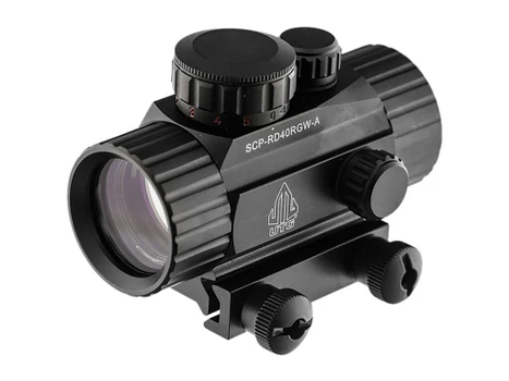 UTG SCPRD40RGWA ITA Black Anodized 1x 38mm Tube 4 MOA Red/Green CBQ Dot Reticle