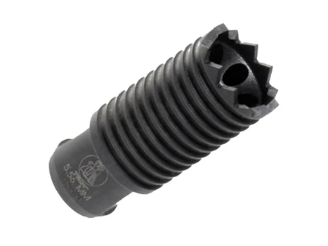 Troy Ind SBRACLM05BT00 Claymore Muzzle Brake Black Steel with 1/2"-28 tpi Threads & 2.25" OAL for 5.56x45mm NATO AR-Platform
