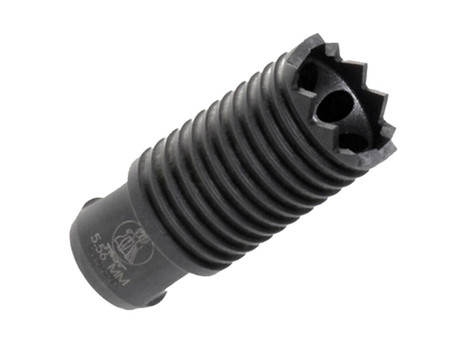 Troy Ind SBRACLM05BT00 Claymore Muzzle Brake Black Steel with 1/2"-28 tpi Threads & 2.25" OAL for 5.56x45mm NATO AR-Platform