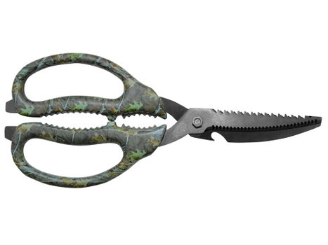 Camillus 19403 Multi-Function Game Shears Camo Shears 4" Serrated Titanium Bonded Blade, 9" Long