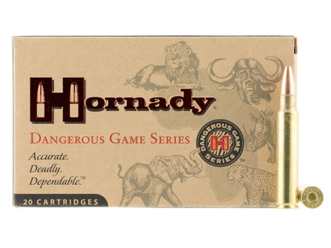 Hornady 8232 Dangerous Game 375Ruger 300gr Dangerous Game Solid 20 Per Box/6 Case