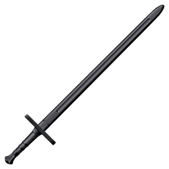 Cold Steel CS92BKHNH Hand  A Half Training Sword 34 Fixed Plain Black Polypropylene UPC: 705442007777