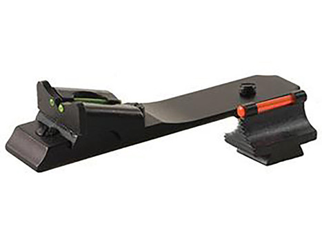 TruGlo TGTG112 Lever Action Rifle Sights Black 0.450" 3-Dot Red Front, Green Rear Adjustable Winchester/Henry/Marlin Rifles