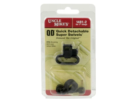 Uncle Mike's 14812 Super Swivel Quick Detach 115 BLR Blued 1" Loop for Browning BLR (Does Not Fit BLR Lightening)