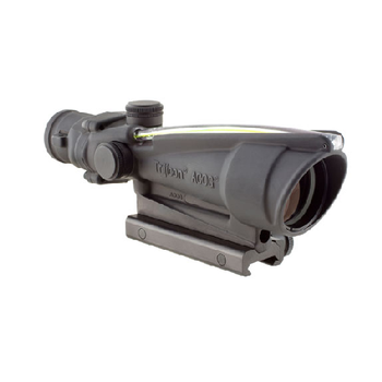 Trijicon 100143 ACOG  Matte Black 3.5x 35mm Illuminated Amber Chevron .3087.62 BDC Reticle UPC: 719307303157