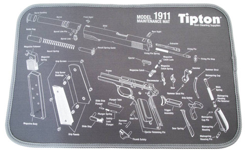 Tipton 558680 Maintenance Mat  Neoprene Top wRubber Back Black wGray Trim 1911 Parts Diagram 10  L x 12 W UPC: 661120586807