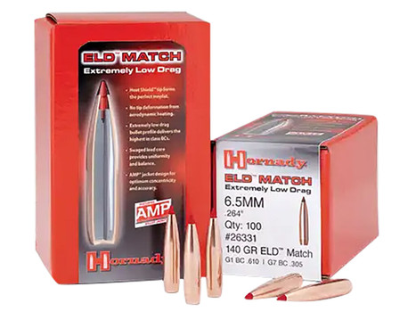 Hornady 33381 ELD Match 338 Cal .338 285 gr Extremely Low Drag Match 50 Per Box/ 15 Case