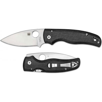 Spyderco C229GP Shaman  3.58 Folding Plain Stonewashed CPM S30V SS BladeBlack Textured G10 Handle Includes Pocket Clip UPC: 716104012077