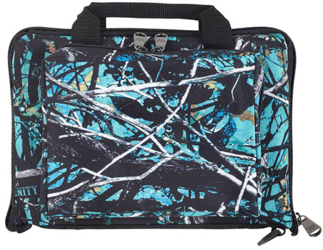 Bulldog BD915SRN Deluxe Mini Range Bag Water Resistant Serenity Camo Nylon with Inside  Outer Storage Pockets 11 x 7 x 2 Interior Dimensions UPC: 672352011456