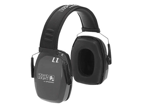 Howard Leight R01524 Leightning L1 Passive Muff 25 dB Over the Head Charcoal/Black Adult