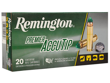 Remington Ammunition 27943 Premier Accutip 450Bushmaster 260gr AccuTip 20 Per Box/10 Case