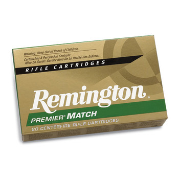 Remington Ammunition 21485 Premier Match 308 Win 168 gr Sierra MatchKing BTHP SMBTHP 20 Per Box 10 UPC: 047700068206