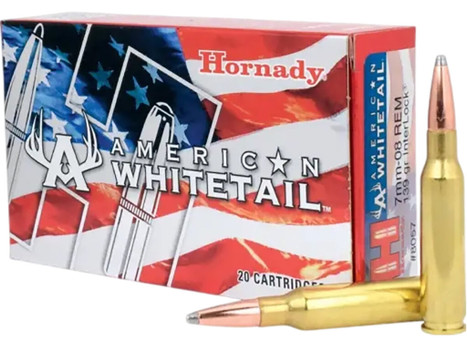 Hornady 8057 American Whitetail 7mm-08Rem 139gr InterLock Spire Point 20 Per Box/10 Case