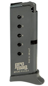 PROMAG RUGER LCP 380ACP 6RD BL UPC: 708279009006