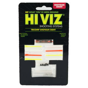 HiViz PM2003 TriComp Bead Replacement Front Sight  Black  GreenRedWhite Fiber Optic Universal Threads UPC: 613485585216