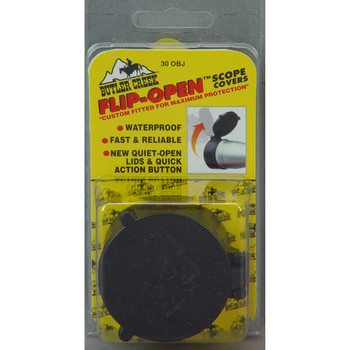 Butler Creek 30250 FlipOpen Objective Scope Cover 45.70mm Obj. Size 25 Black Polymer UPC: 051525302506