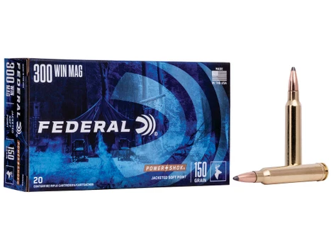 Federal 300WGS Power-Shok 300WinMag 150gr Jacketed Soft Point 20 Per Box/10 Case