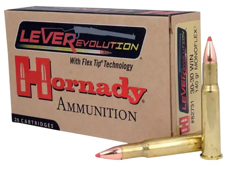 Hornady 82731 LEVERevolution 30-30Win 140gr MonoFlex 20 Per Box/10 Case