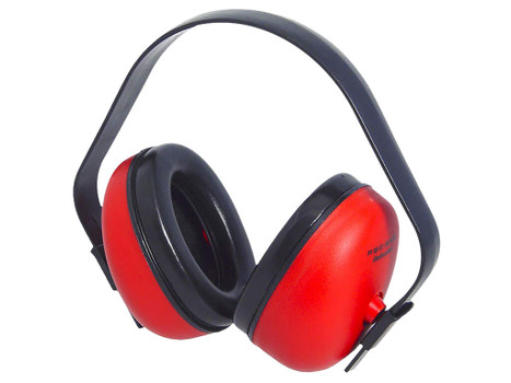 Radians DF0310HC Def-Guard Muff Polymer 23 dB Over the Head Black/Red Adult 1 Pair