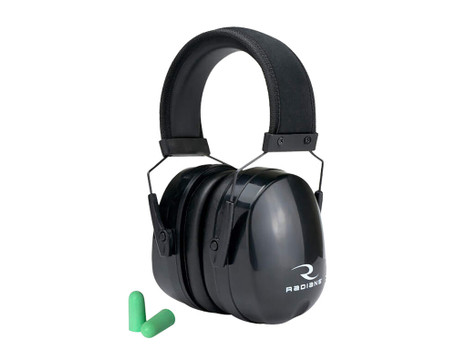 Radians MX0100CS Maximus Muff Foam 33 dB 28 dB Over the Head Aqua Blue Black Adult 1 Pair