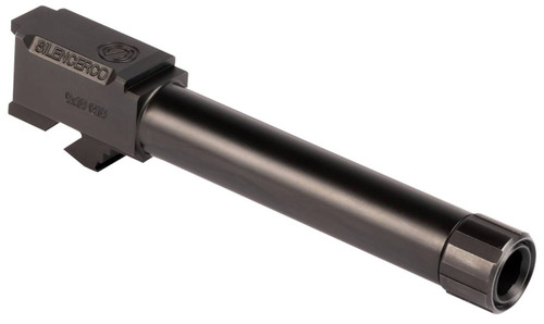 SilencerCo AC862 Threaded Barrel  4.50 9mm Luger Black Nitride Stainless Steel Fits Glock 19 Gen 1519XG45 UPC: 817272012026