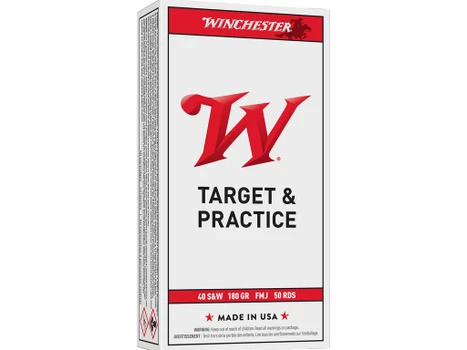 Winchester Ammo Q4238 USA 40S&W 180gr Full Metal Jacket 50 Per Box/10 Case
