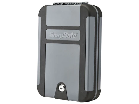 SnapSafe 75212 TrekLite Lock Box XL Key Entry Gray Polycarbonate Holds 1 Handgun