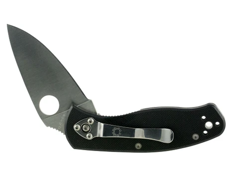 Spyderco C136GP Persistence 2.77" Folding Drop Point Plain 8Cr13MoV SS Blade Black G10 Handle Includes Pocket Clip