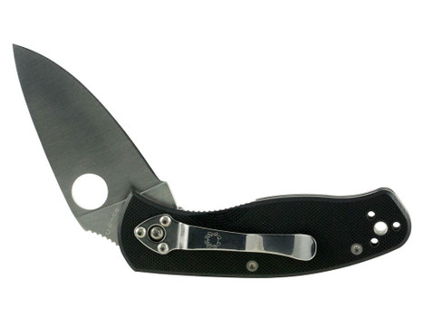 Spyderco C136GP Persistence 2.77" Folding Drop Point Plain 8Cr13MoV SS Blade Black G10 Handle Includes Pocket Clip