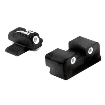 Trijicon 600448 Bright  Tough Night Sights for Sig Sauer 8 Front 8 Rear  Black  Green Tritium White Outline Front Sight Green Tritium White Outline Rear Sight UPC: 719307200616