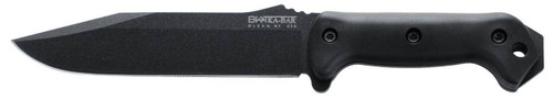 KaBar BK7 Becker Combat Utility 7 Fixed Clip Point Plain Black 1095 CroVan Blade Black Ultramid Handle Includes Sheath UPC: 617717200076