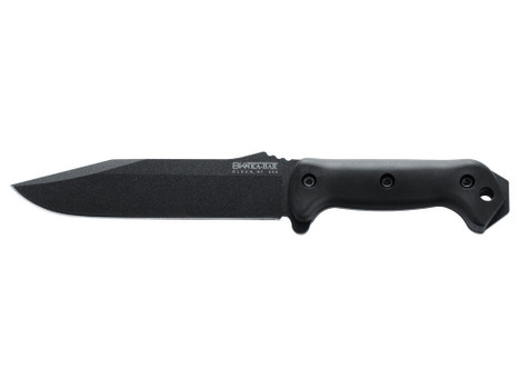 Ka-Bar BK7 Becker Combat Utility 7" Fixed Clip Point Plain Black 1095 Cro-Van Blade, Black Ultramid Handle, Includes Sheath