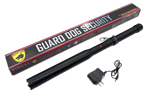 Guard Dog BTSGGDT7500F Titan Baton  7500000 Stun Gun with Light Black Aluminum UPC: 804879430346