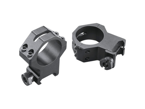 Weaver Mounts 48367 Four-Hole Skeleton Rings Matte Black 30mm Extra High