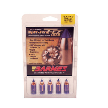 Barnes Bullets 30592 SpitFire TEZ Muzzleloader 50 Cal Spit Fire TEZ FB 290 gr 15rd Box UPC: 716876451746