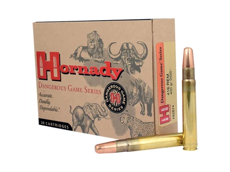 Hornady 82674 Dangerous Game 416RemMag 400gr Dangerous Game Solid 20 Per Box/6 Case