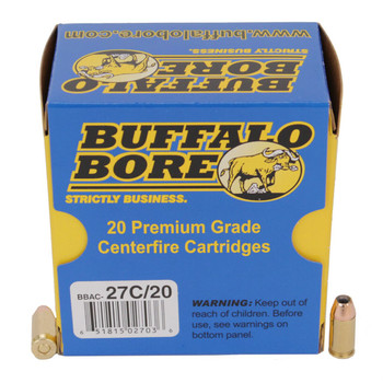 Buffalo Bore Ammunition 27C20 Personal Defense Strictly Business 380 ACP P 90 gr Jacketed Hollow Point 20 Per Box 12 UPC: 651815027036