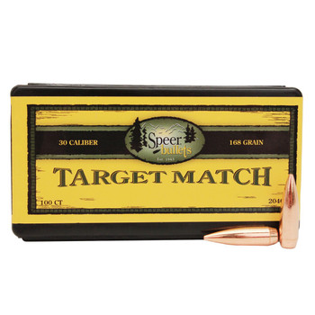 Speer Bullets 2040 Rifle Plinking Target Match .308 168 gr Hollow Point Boat Tail UPC: 076683020406