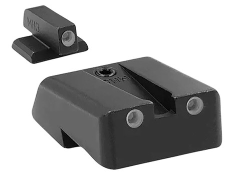 Meprolight USA 198103101 Tru-Dot Green Tritium White Outline Front Sight-Green Tritium White Outline Rear Sight Armscor/Rock Island Tac 1911