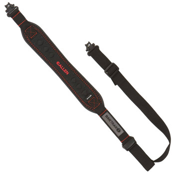 Allen 8375 Vapor  Rifle Sling wSwivels Black wRed Accents Nylon Webbing BakTrak Grip Panel Back  Adjustable Design wCam Lock Buckle UPC: 026509026716