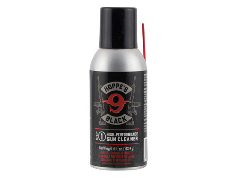 Hoppe's HBC4A Black Gun Cleaner Removes Oil Grease Dirt 4 oz. Aerosol Can with Extension Tube
