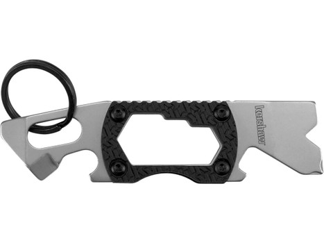 Kershaw 8810X PT-2 Silver 3CR13 Steel Bead Blasted Fixed 3.25" Long Black K Textured Glass-Filled Nylon Handle