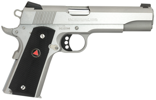 Colt Mfg O2020XE Delta Elite Government 10mm Auto 8+1 5" Steel Barrel, Stainless Steel Serrated Slide & Frame w/Beavertail, Black Polymer w/Delta Medallions Grips, Ambidextrous                        